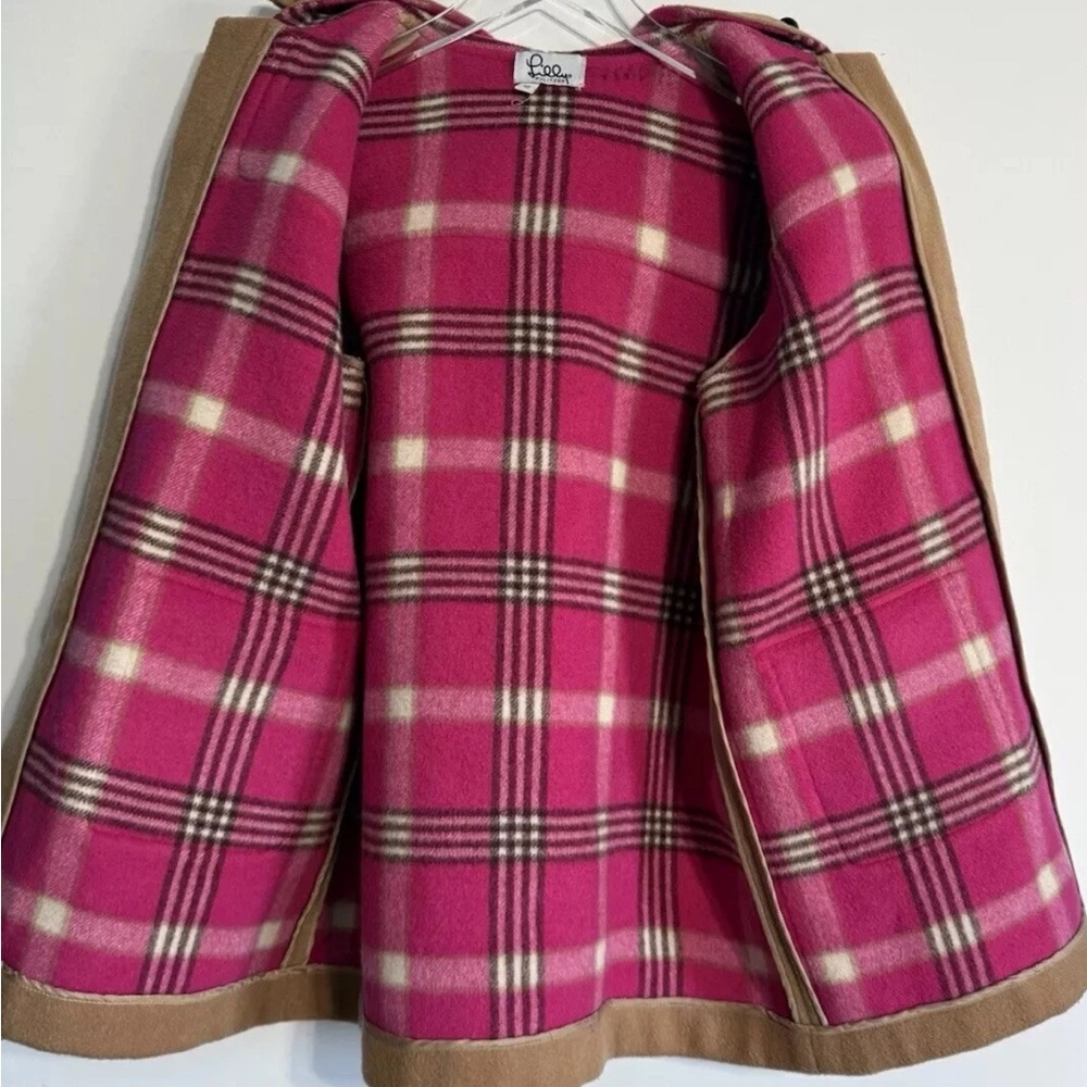 LILLY PULTIZER Camel Toggle Wool Pea Coat Girls Size 12 - Picture 7 of 14